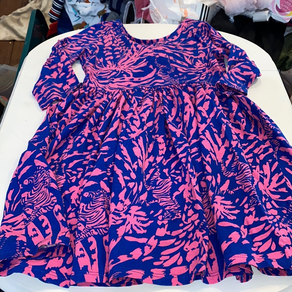 Lilly Pulitzer Kids Dress in Pink and Blue